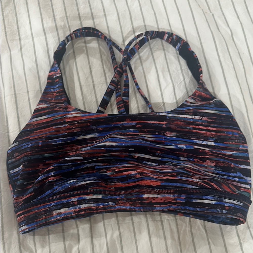 lululemon athletica Multicolor Striped Sports Bra